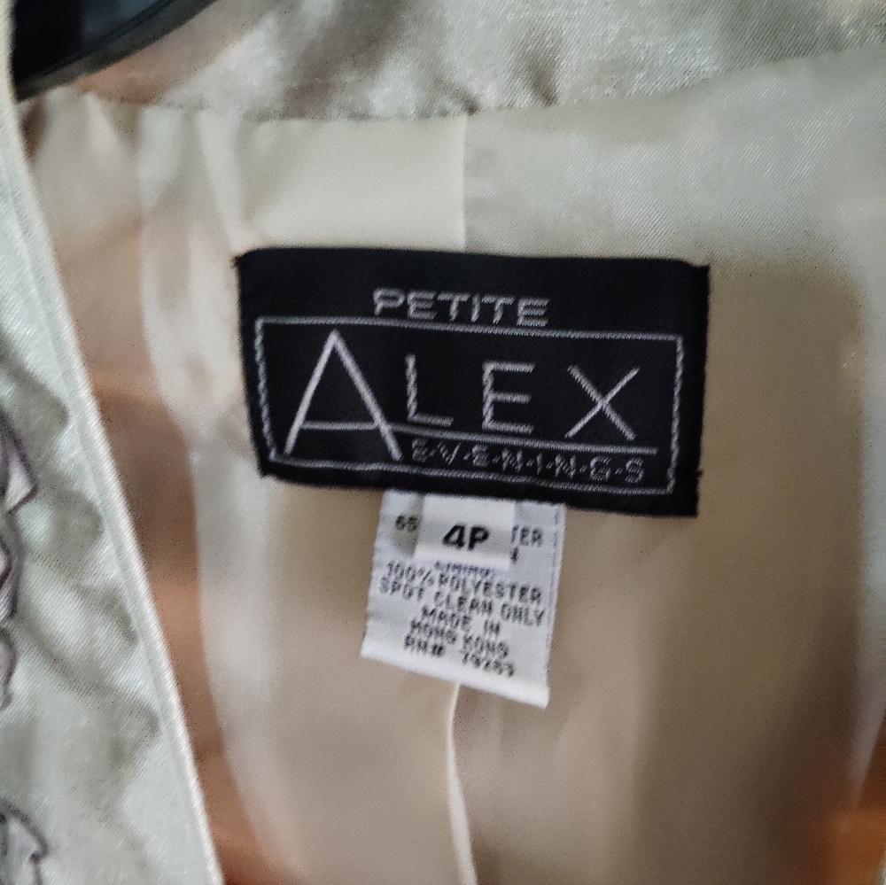 Alex Evenings Champagne Embroidered Jacket & Dress Set - Picture 3 of 6
